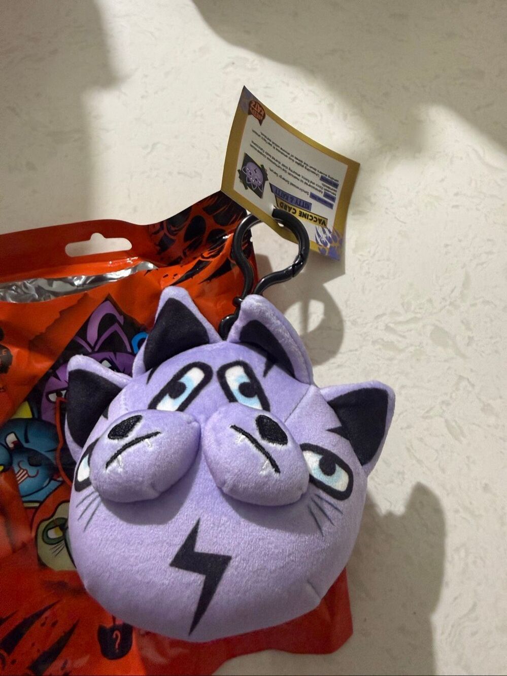 Kreepy Katz Ultra Rare Purple Plush Keychain New Spirit Halloween